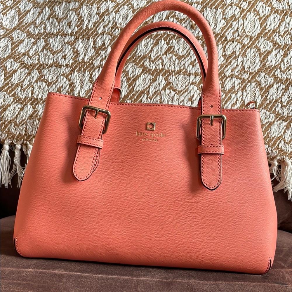 Kate Spade Guava Satchel Smooth Leather